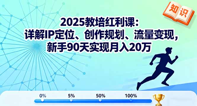 2025教培红利课：详解IP定位、创作规划、流量变现，新手90天实现月入20万|HOOK协议网