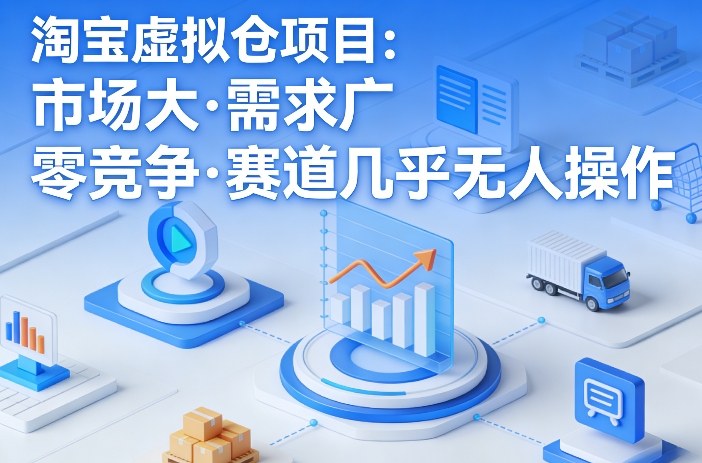淘宝虚拟仓项目，市场大，需求广，零竞争，赛道几乎没人操作(更新0410)|协议软件打粉软件
