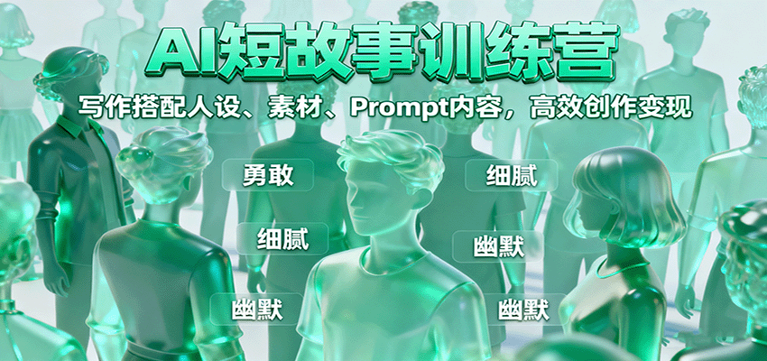 AI短故事训练营：写作搭配人设、素材、Prompt内容，高效创作变现|HOOK协议网
