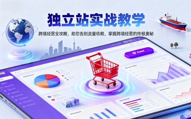 独立站实战教学，跨境经营全攻略，助您告别流量依赖，掌握跨境经营的终极奥|HOOK协议网