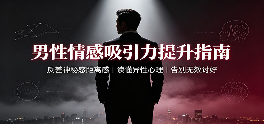 男性情感吸引力提升指南：反差神秘感距离感，读懂异性心理，告别无效讨好|一人科技OPC聚合软件