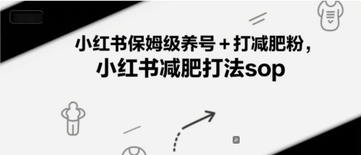 小红书保姆级养号+打减肥粉，小红书减肥打法sop|HOOK协议网
