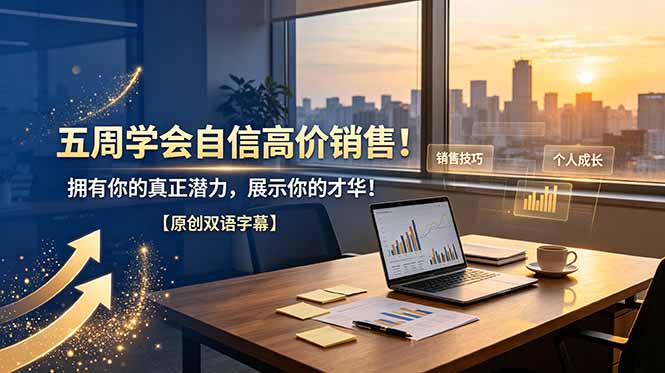 五周学会自信高价销售！拥有你的真正潜力，展示你的才华！【原创双语字幕】|一人科技公司导航