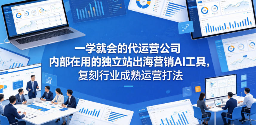 一学就会的代运营公司内部在用的独立站出海营销AI工具，复刻行业成熟运营打法|一人科技公司导航