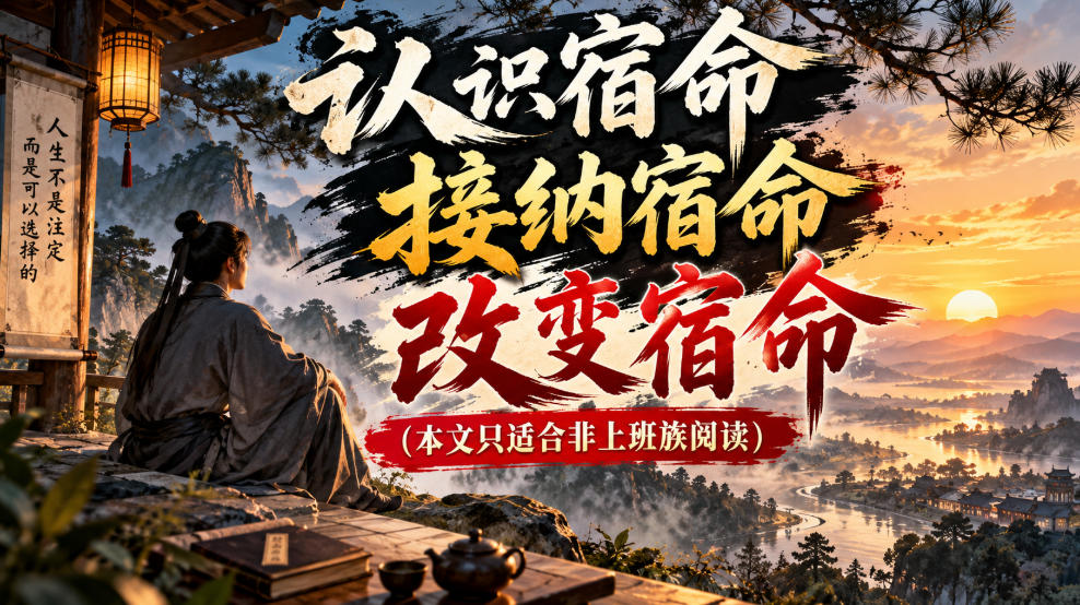某公众号付费文章：认识宿命，接纳宿命，改变宿命(本文只适合非上班族阅读)|一人科技OPC聚合软件