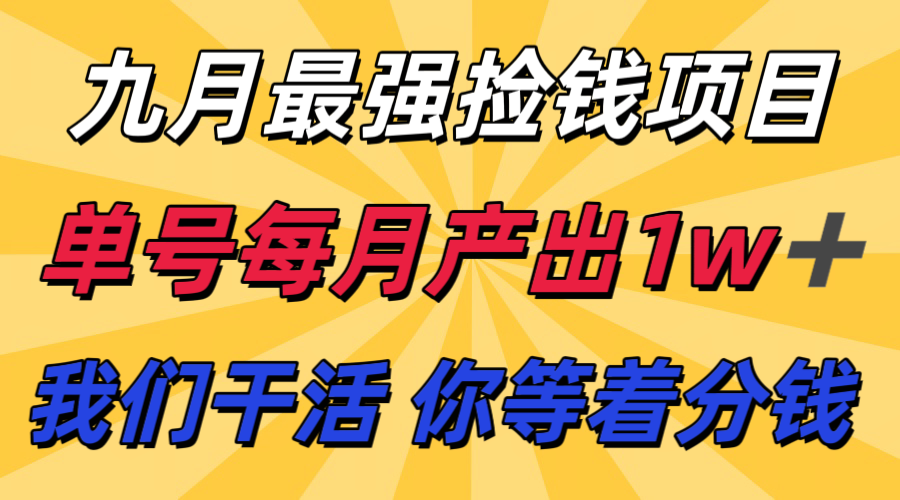 九月最强捡钱项目！ 支付宝分成代运营，我们干活，你分钱！单号月产1w+|HOOK协议网