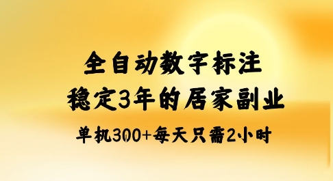 全自动数字标注，稳定3年的蓝海项目，居家也能矩阵开干的副业，单机日入3张+【揭秘】|HOOK协议网