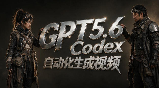 GPT5.6+Codex自动化生成视频全流程实战，从提示词设计、角色设定、封面海报，到视频生成思路与自动化工作流|一人科技OPC聚合软件
