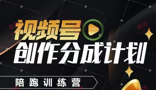 视频号创作分成计划陪跑训练营，手把手教会你如何制作视频，细水长流型项目|HOOK协议网