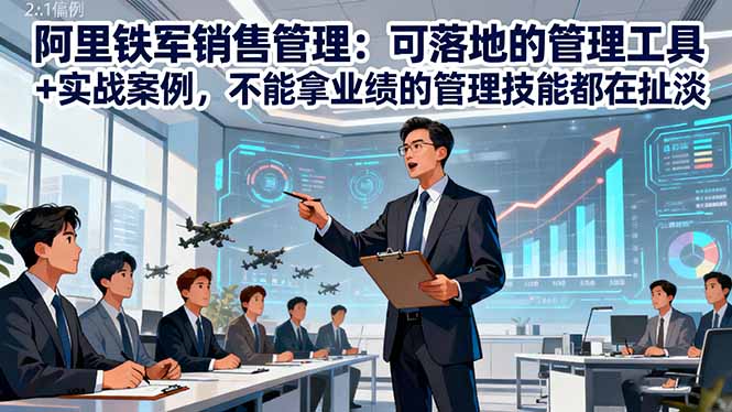 阿里铁军销售管理：可落地的管理工具+实战案例，不能拿业绩的管理都在扯淡|HOOK协议网