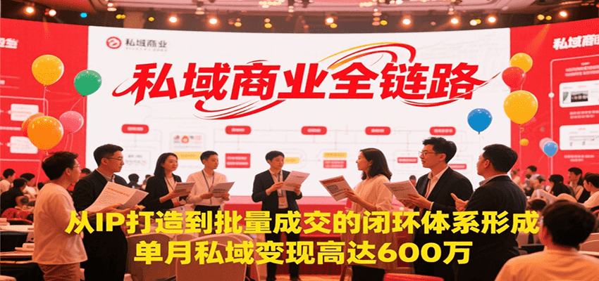 私域商业全链路，从IP打造到批量成交的闭环体系形成，单月私域变现600万|HOOK协议网