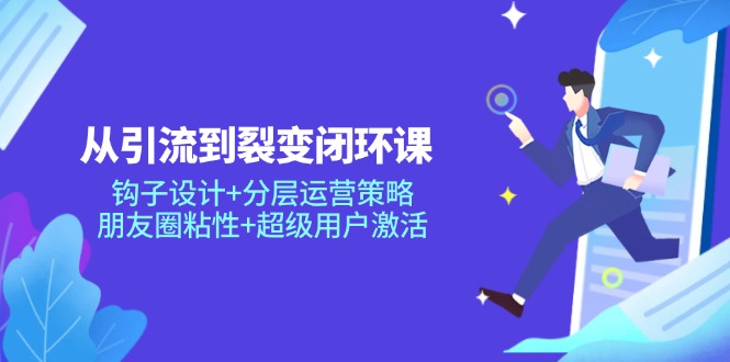 从引流到裂变闭环课：钩子设计+分层运营策略，朋友圈粘性+超级用户激活|HOOK协议网