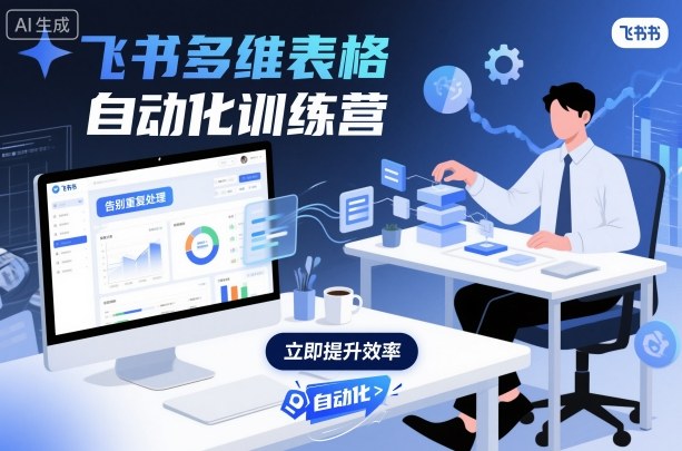 飞书多维表格自动化训练营，手把手教你告别重复处理，用多维表格开启高效办公新模式|HOOK协议网