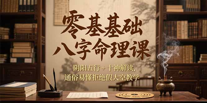 零基础八字命理课，阴阳五行+十神解读，通俗易懂拒绝假大空教学|HOOK协议网