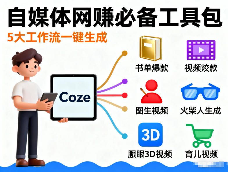 Coze工作流合集，内容一共100份左右，内容丰富，可以提供工作效率|一人科技OPC聚合软件