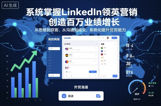 系统掌握LinkedIn领英营销，创造百万业绩增长，从思维到获客，从沟通到成交，系统化提升外贸能力|HOOK协议网