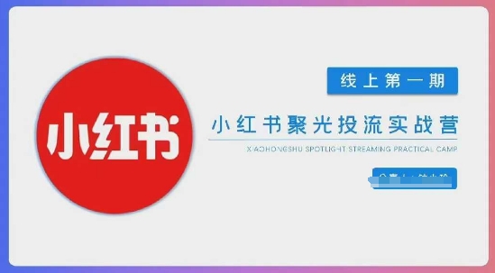 小红书聚光陪跑第一期，教你从0到1玩转小红书聚光投流，搭建小红书付费投流团队，更快的见到效果|HOOK协议网