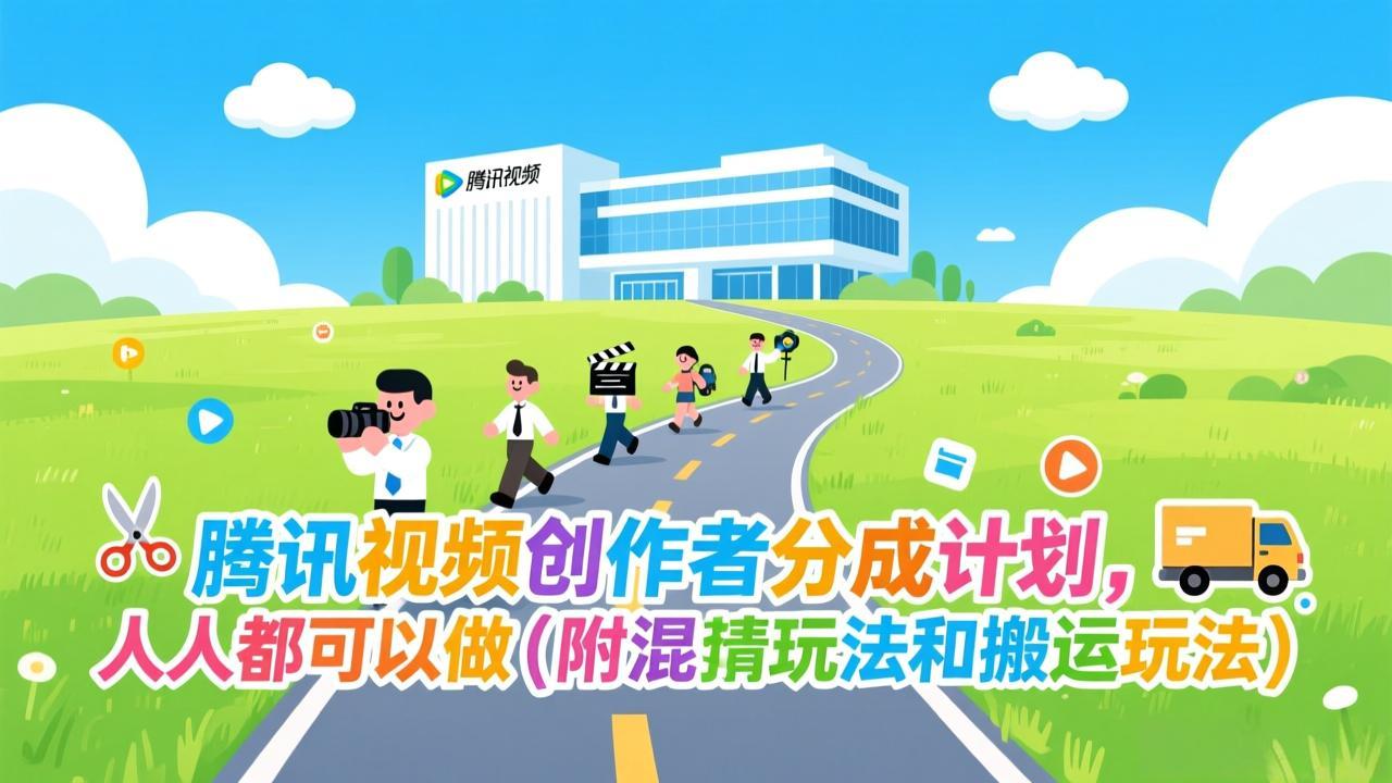 腾讯视频创作者分成计划，人人都可以做(附混剪玩法和搬运玩法|HOOK协议网