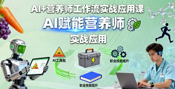 AI+营养师工作流实战应用课，AI赋能营养师|HOOK协议网
