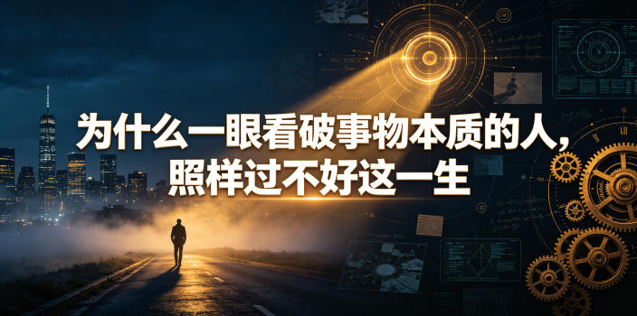 付费文章：为什么一眼看破事物本质的人，照样过不好这一生|一人科技OPC聚合软件