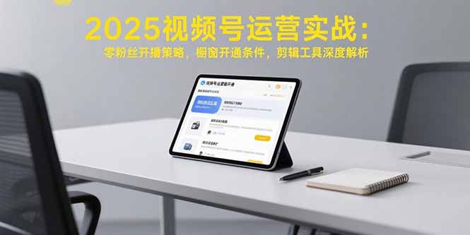2025视频号运营实战：零粉丝开播策略，橱窗开通条件，剪辑工具深度解析|HOOK协议网