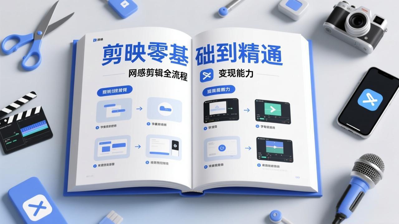 剪映零基础也能快速上手，从入门到精通掌握网感剪辑全流程，掌握能直接变现的剪辑能力|协议软件打粉软件
