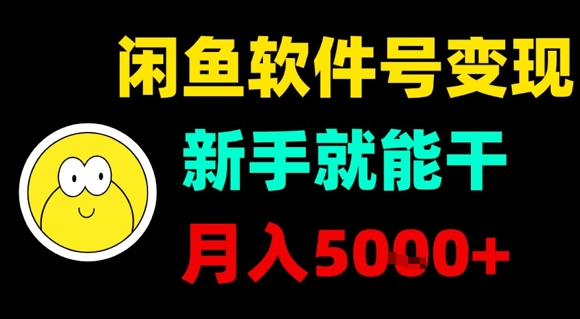 闲鱼软件号变现，新手就能干，月入5k+|HOOK协议网