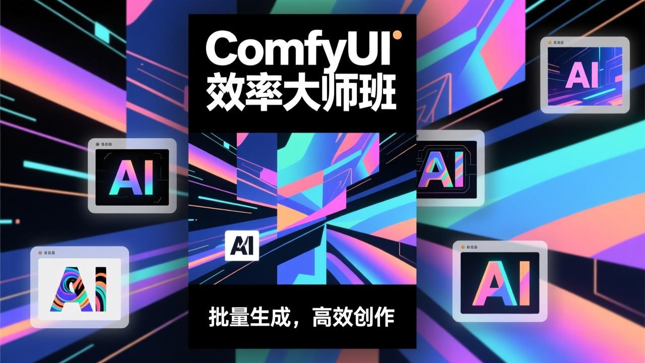 ComfyUI效率大师班：工作流搭建，批量生成，将个人AI出图效率提升5-10倍，月接单收入1-3万|HOOK协议网
