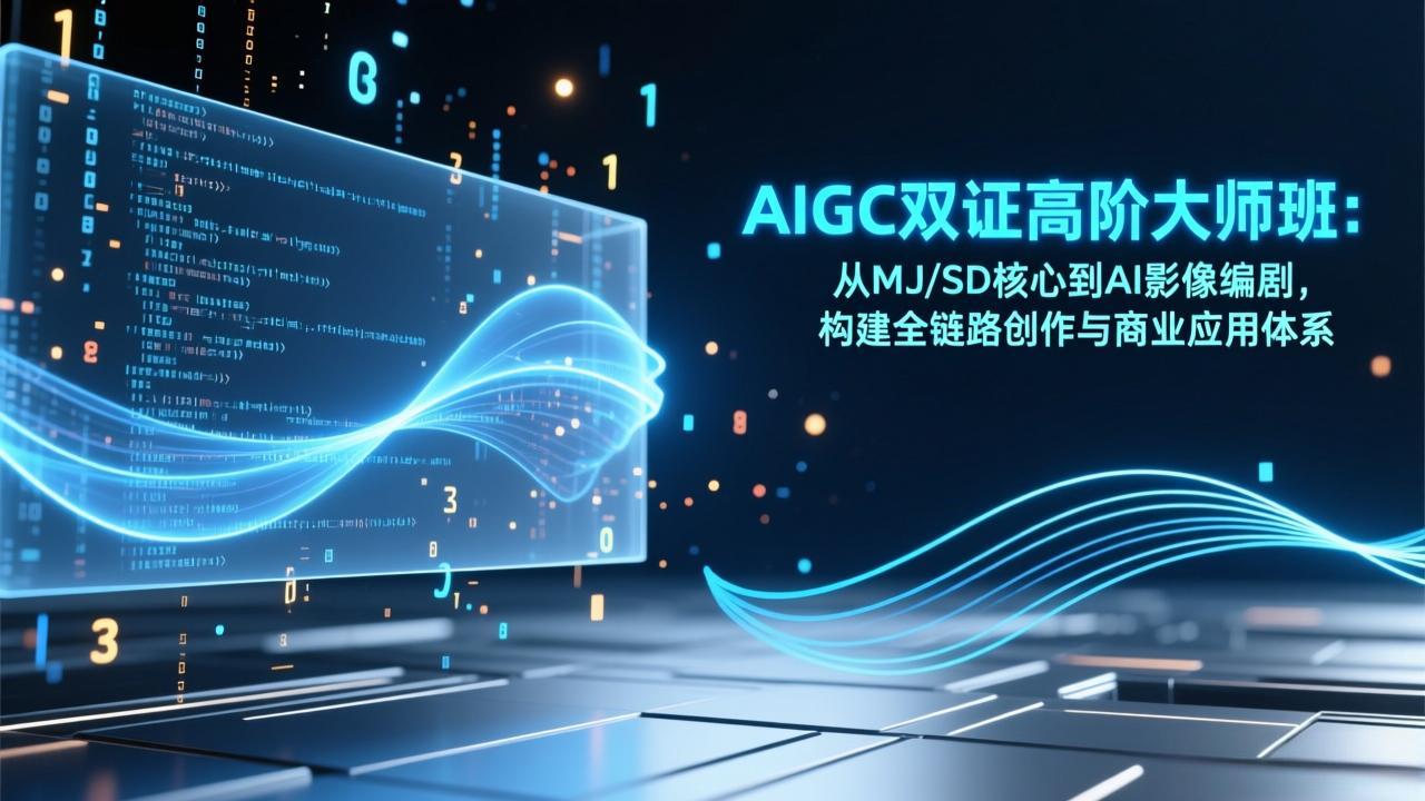 AIGC双证高阶大师班：从MJ/SD核心到AI影像编剧，构建全链路创作与商业应用体系|HOOK协议网