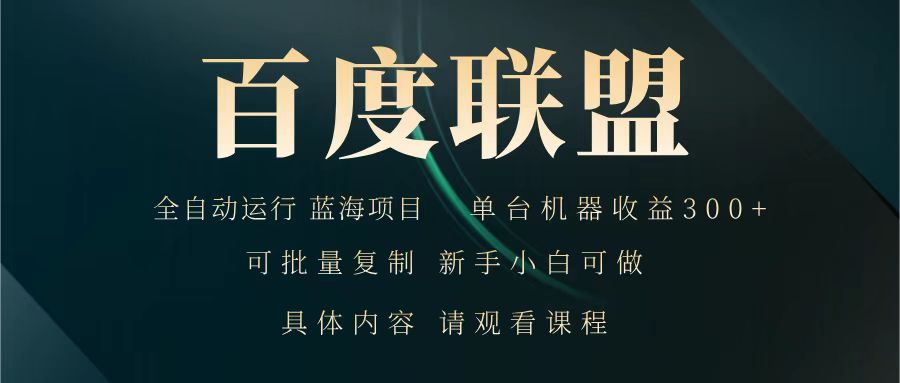 百度联盟 全自动运行 运行稳定 单机300+ 项目稳定 新手 小白可做|HOOK协议网