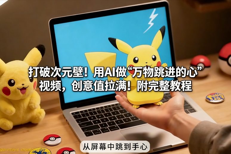 打破次元壁！用AI做【万物跳进手心】视频，创意值拉满！附完整教程|HOOK协议网