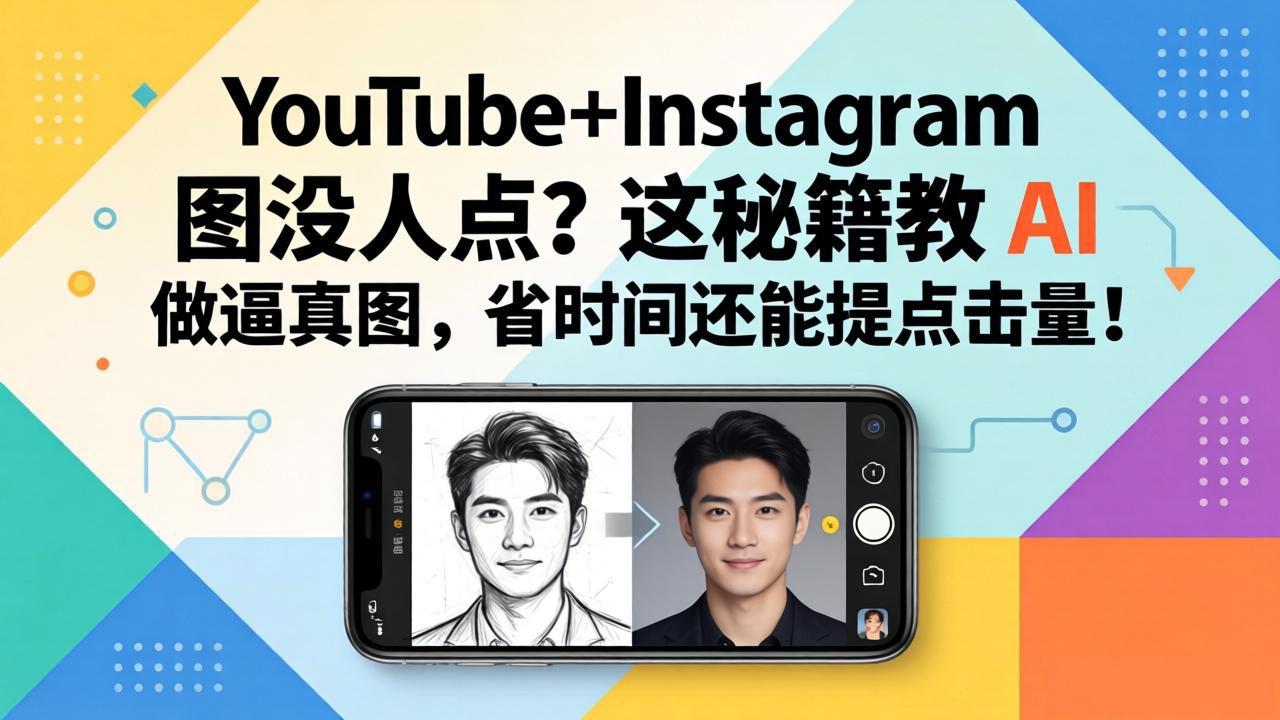 YouTube+Instagram图没人点？这秘籍教 AI 做逼真图，省时间还能提点击量|协议软件打粉软件