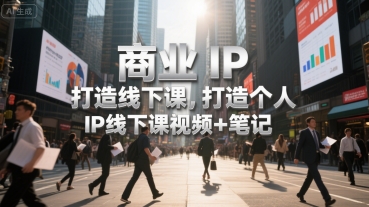 商业IP打造线下课，打造个人 IP线下课视频+笔记|HOOK协议网