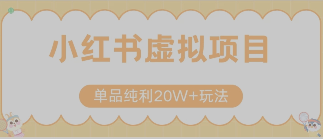小红书卖虚拟产品，单品纯利20W+玩法分享（节系列课程）|HOOK协议网