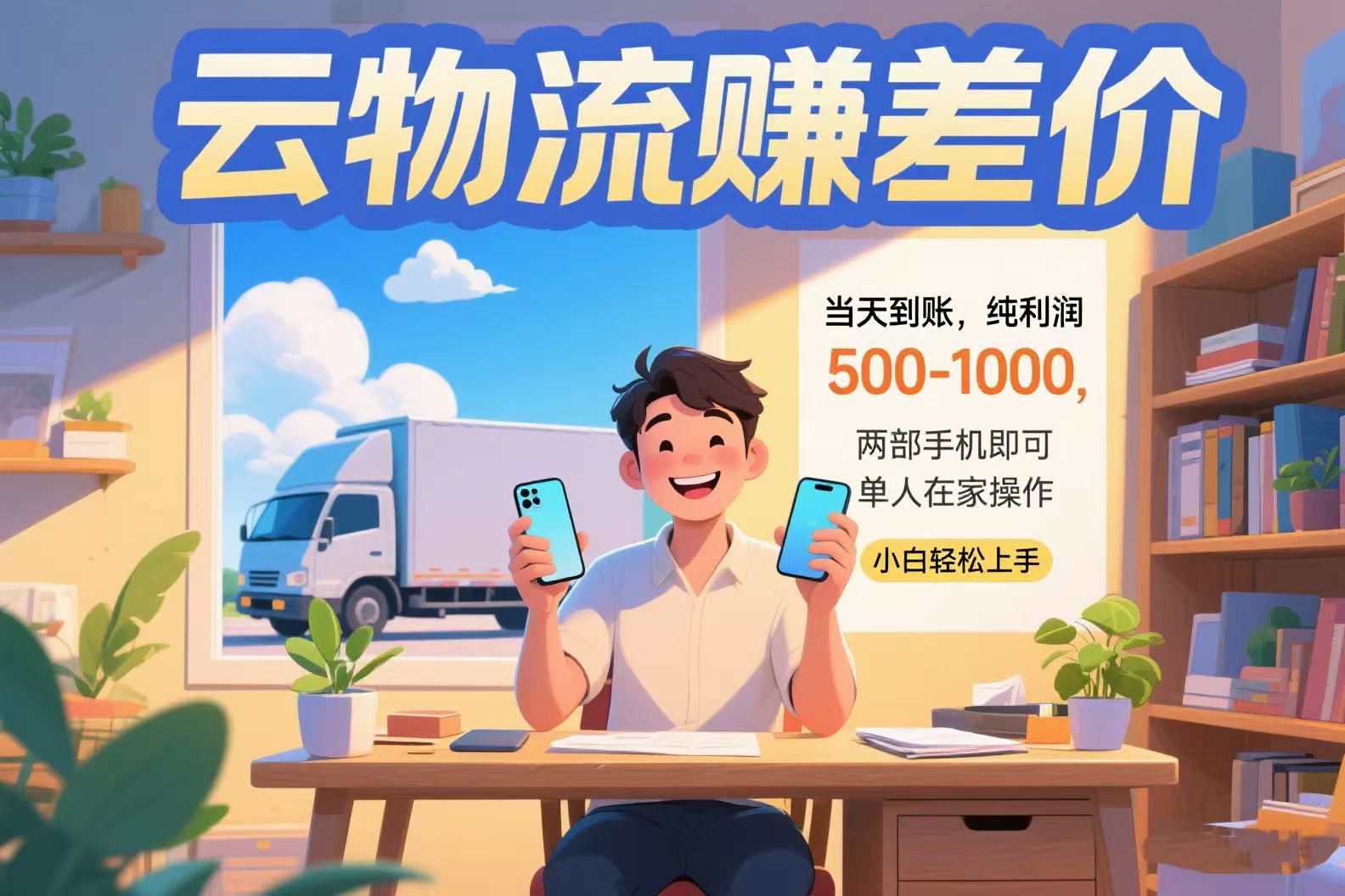 云物流赚差价 当天到账纯利润500-1000 两部手机即可 可单人在家操作 小…|HOOK协议网