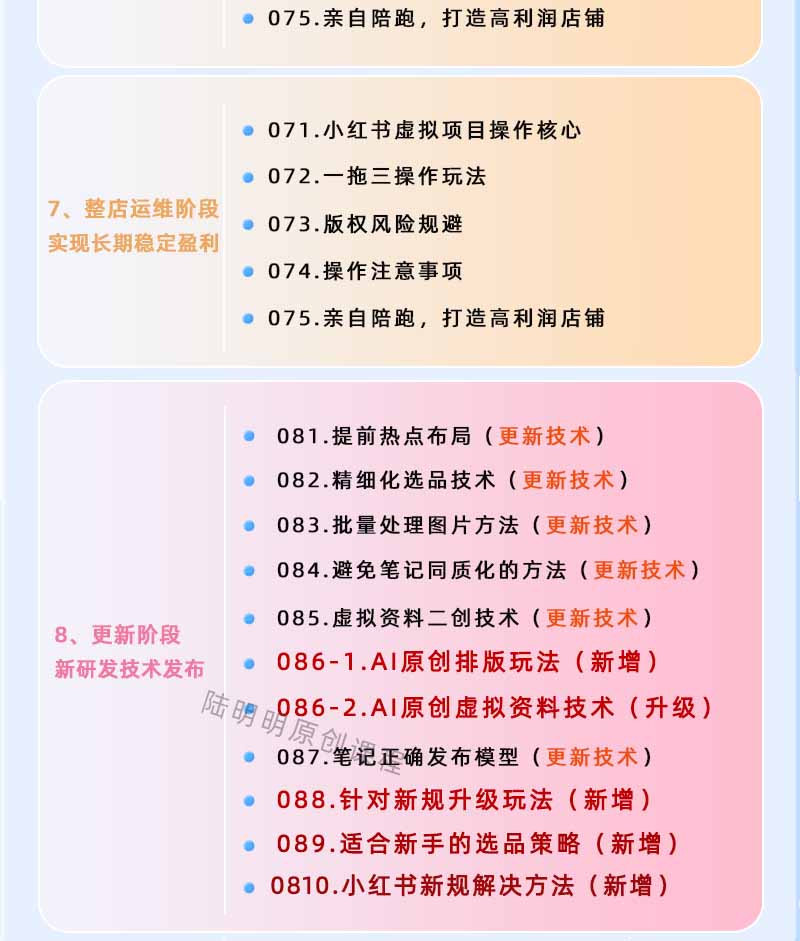小红书虚拟项目特训班9.0，全面拥抱AI，批量产出原创PPT货源，单品/单店纯利润几万到几十W|一人科技公司导航
