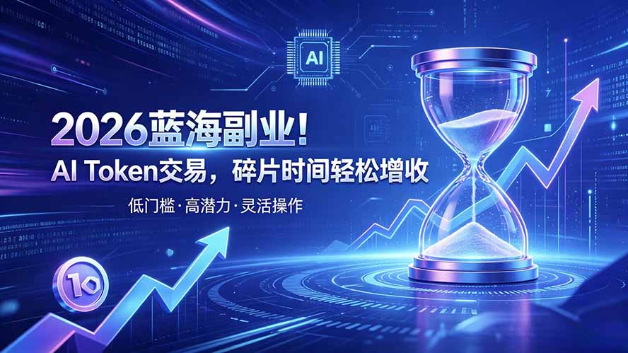 AI Token算力赛道！普通人可入局的数字副业|一人科技OPC聚合软件