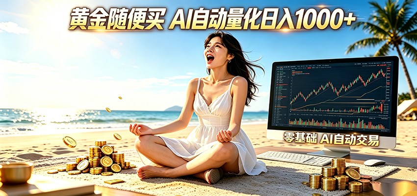黄金随便买？AI自动外汇量化交易 在家当皇帝 日入1000+|一人科技公司导航