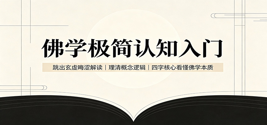 佛学极简认知入门：跳出玄虚晦涩解读，理清概念逻辑，四字核心看懂佛学本质|一人科技OPC聚合软件