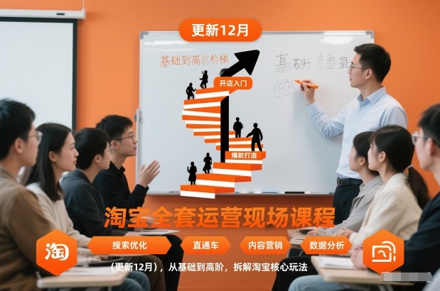 淘宝全套运营现场课程(更新12月)，从基础到高阶，拆解淘宝核心玩法|HOOK协议网
