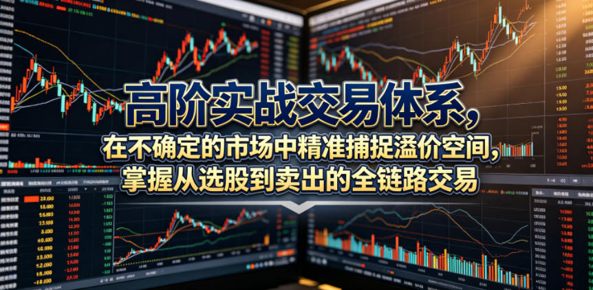 高阶实战交易体系，在不确定的市场中精准捕捉溢价空间，掌握从选股到卖出的全链路交易心法(更新6月)|一人科技公司导航