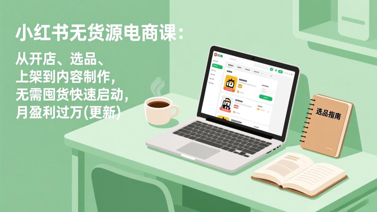 小红书无货源电商课(6月22更新|一人科技公司导航