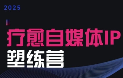 2025治愈自媒体IP训练营，专为疗愈领域从业者打造|HOOK协议网