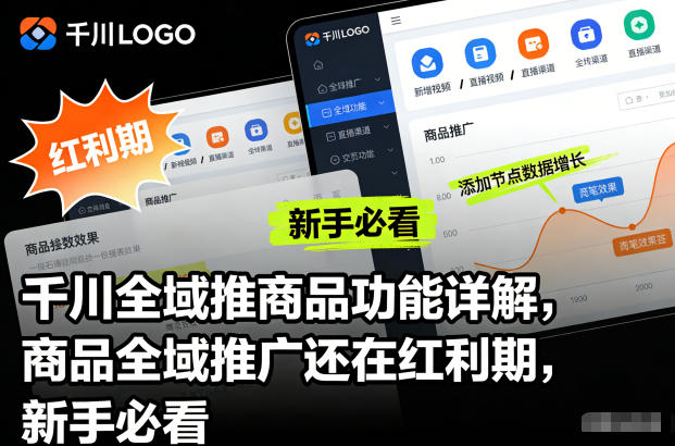 千川全域推商品功能详解，商品全域推广还在红利期，新手必看|HOOK协议网