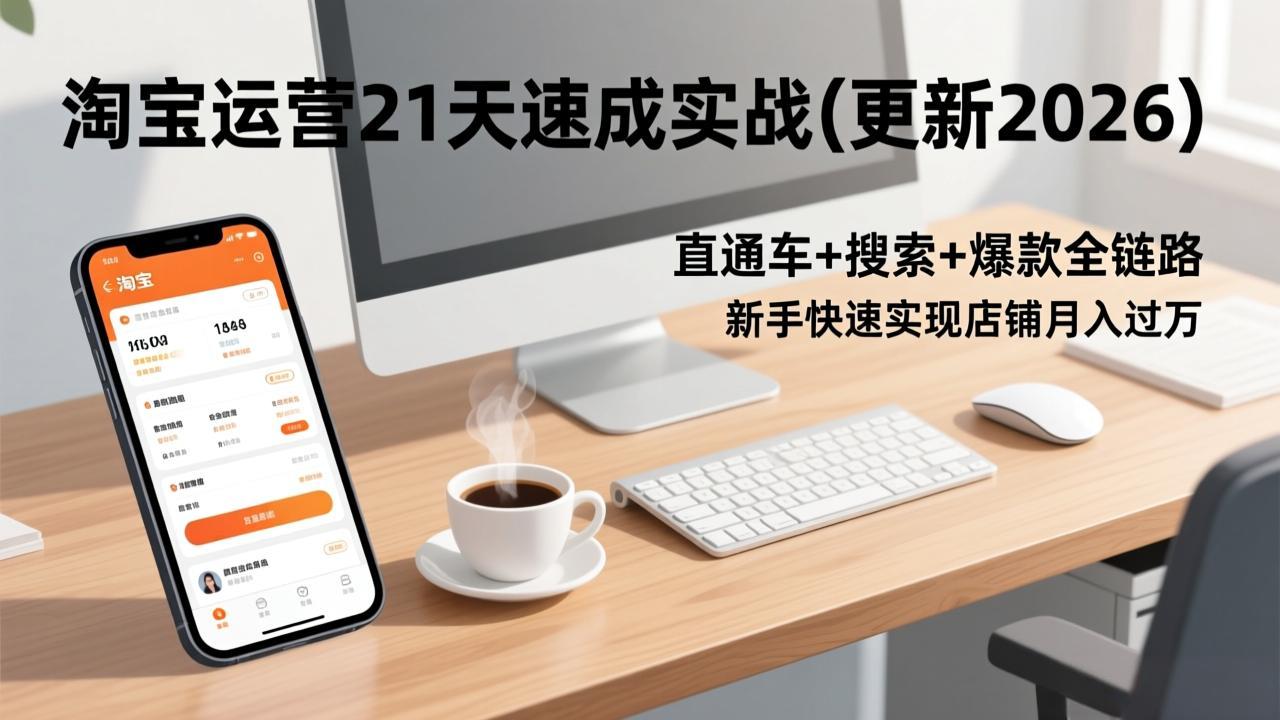 淘宝运营21天速成实战(更新2026|HOOK协议网