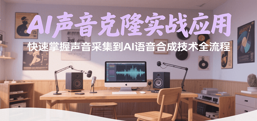 AI声音克隆实战应用，快速掌握声音采集到AI语音合成技术全流程|HOOK协议网