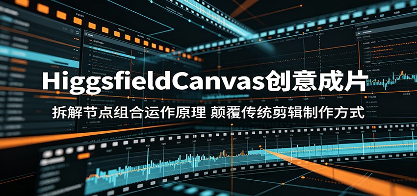 HiggsfieldCanvas创意成片：拆解节点组合运作原理，颠覆传统剪辑制作方式|一人科技公司导航