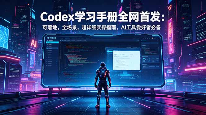 Codex学习手册全网首发：可落地，全场景，超详细实操指南，AI工具爱好者必备|一人科技公司导航