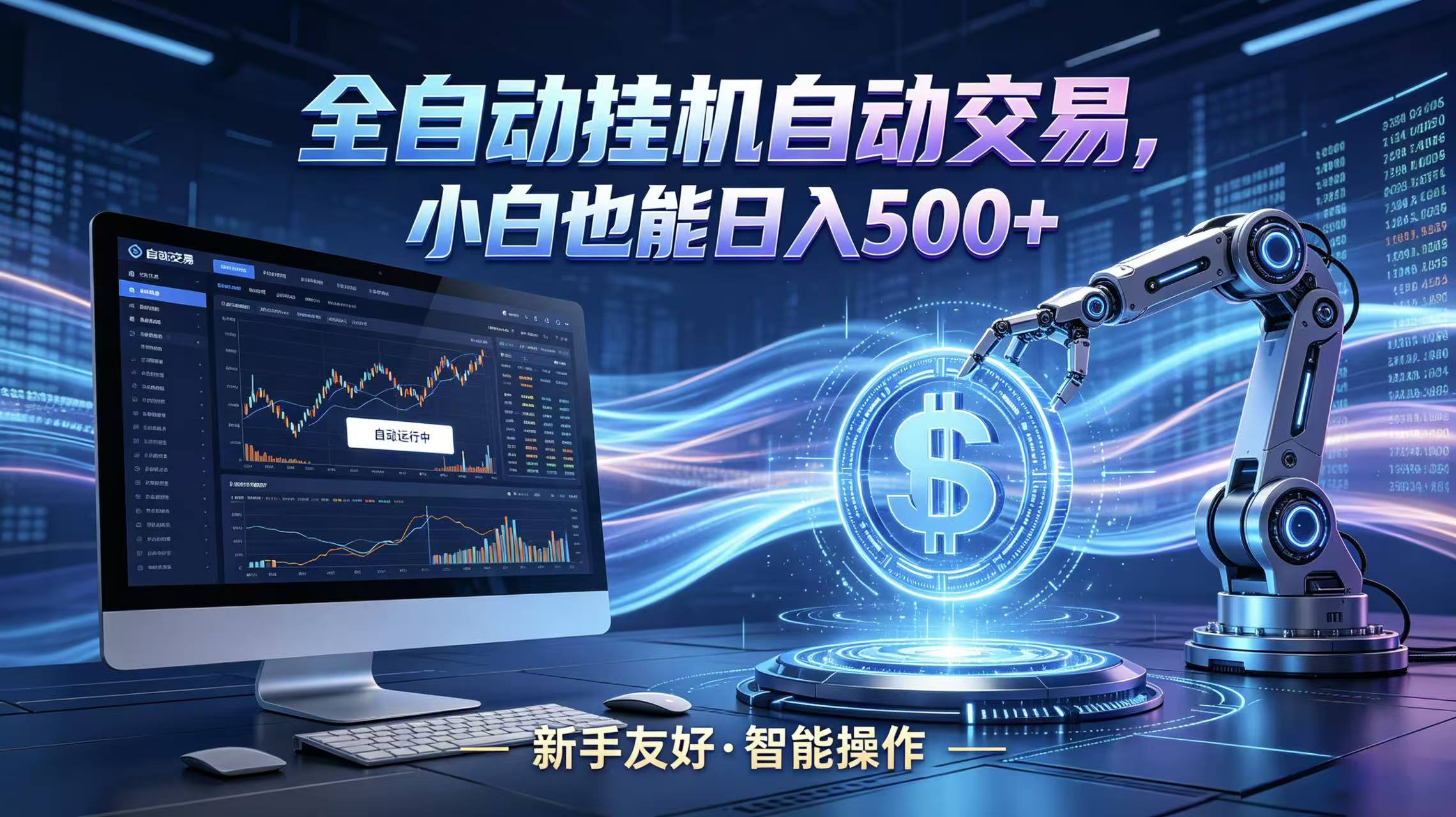 全新智能化交易助手，傻瓜式操作，小白也能快速上手，轻松实现日入500+|一人科技公司导航