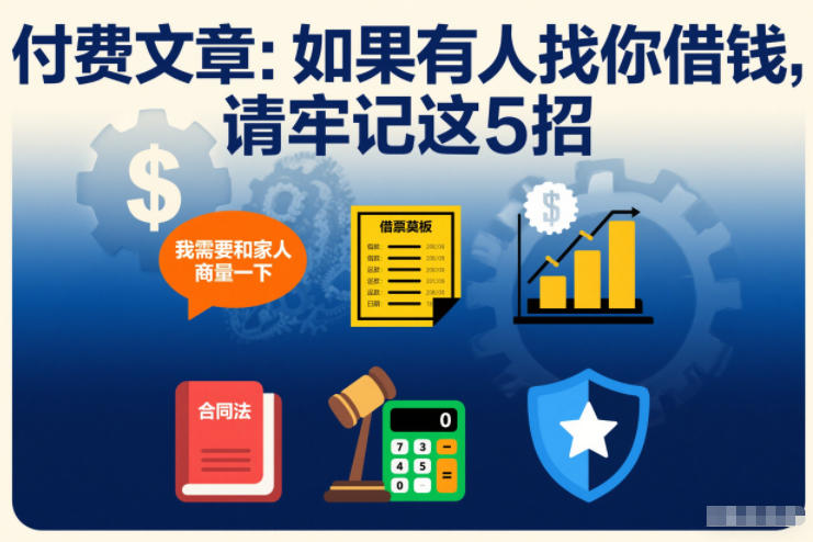 付费文章：如果有人找你借钱，请牢记这5招|HOOK协议网